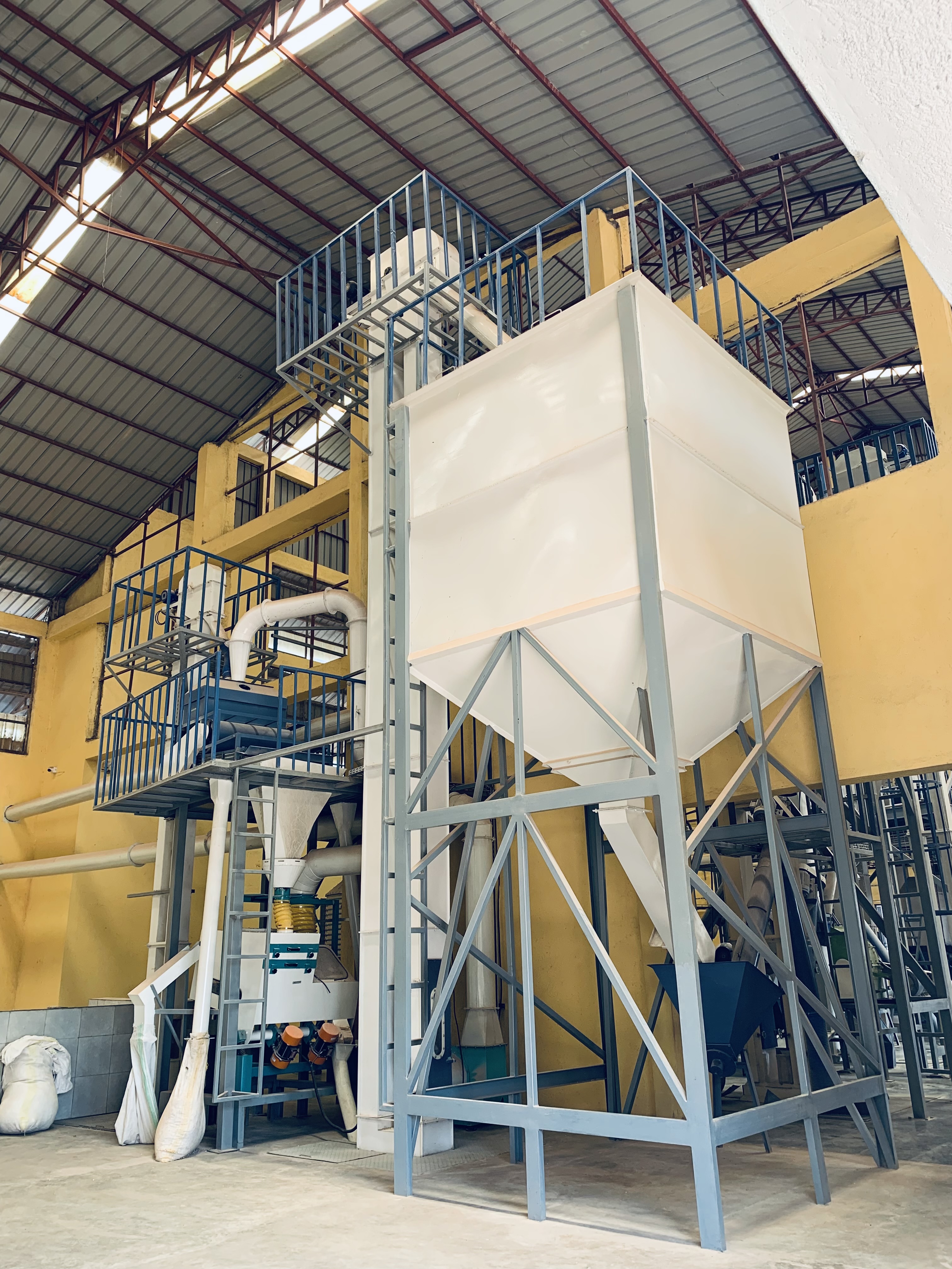 Maize processing area